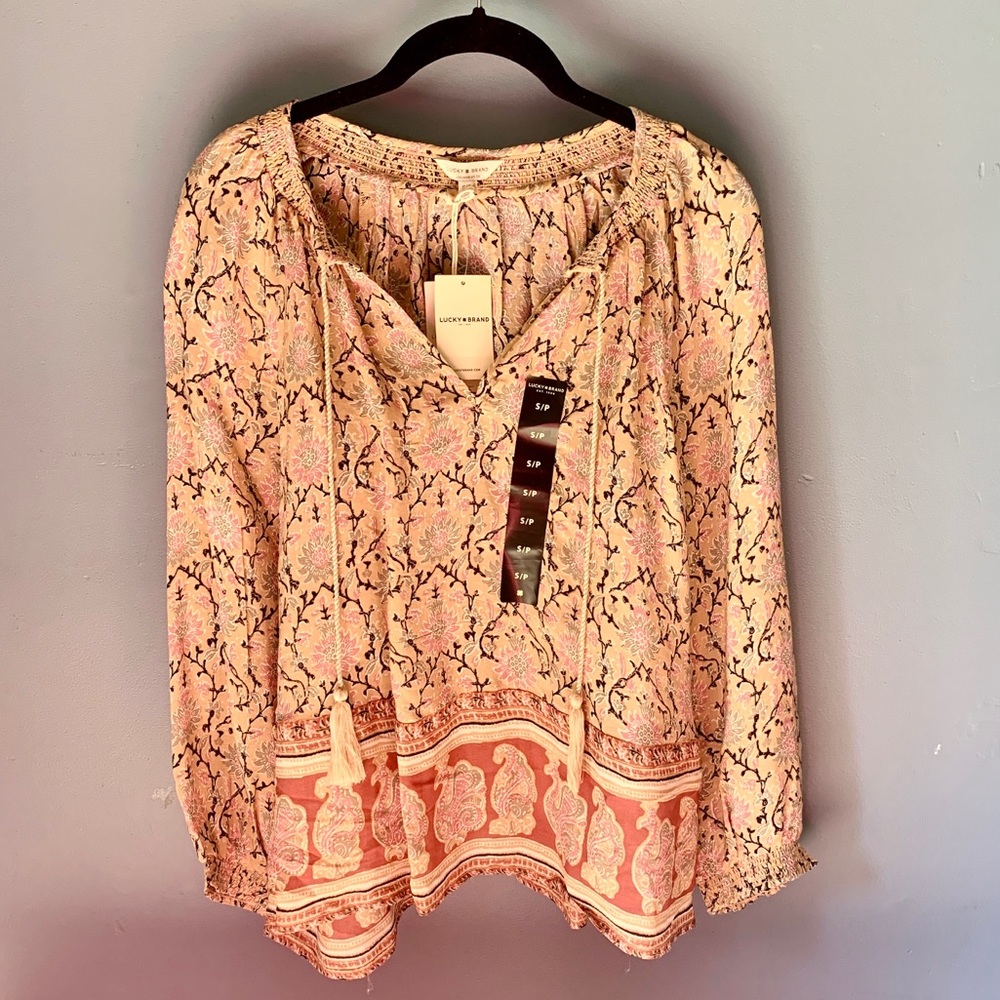 NWT Lucky Brand Boho top size Small